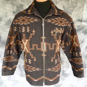 Rare Vintage Pendleton High Grade Western Wear Wool Blanket Jacket Coat